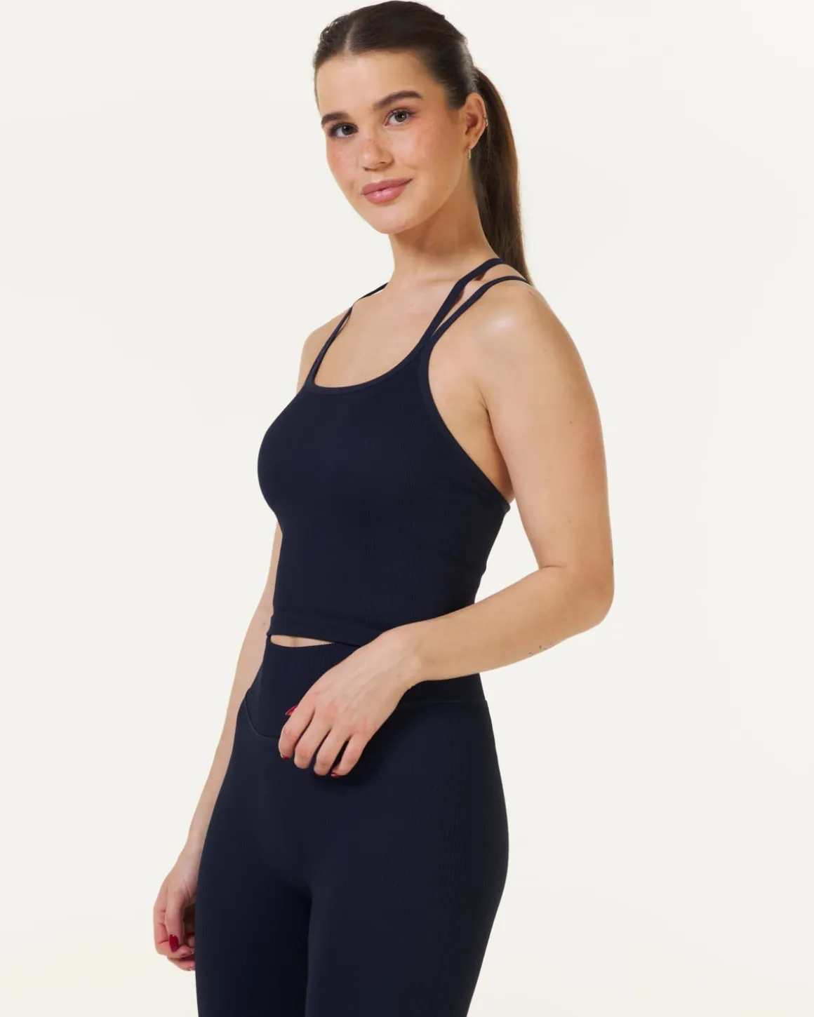 Perfect Rib Croptop Navy