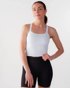 Perfect Rib Crop Top White