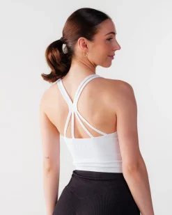Perfect Rib Crop Top White