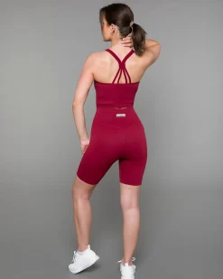 Perfect Rib Croptop Wine