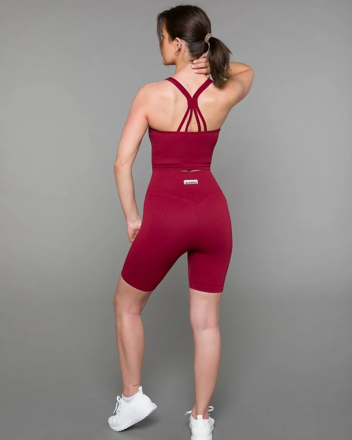 Perfect Rib Croptop Wine