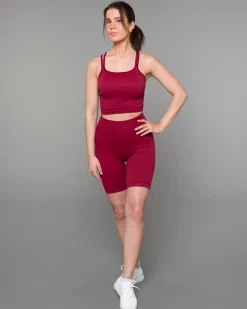 Perfect Rib Croptop Wine