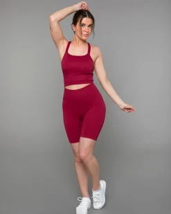 Perfect Rib Croptop Wine