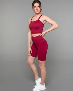 Perfect Rib Croptop Wine