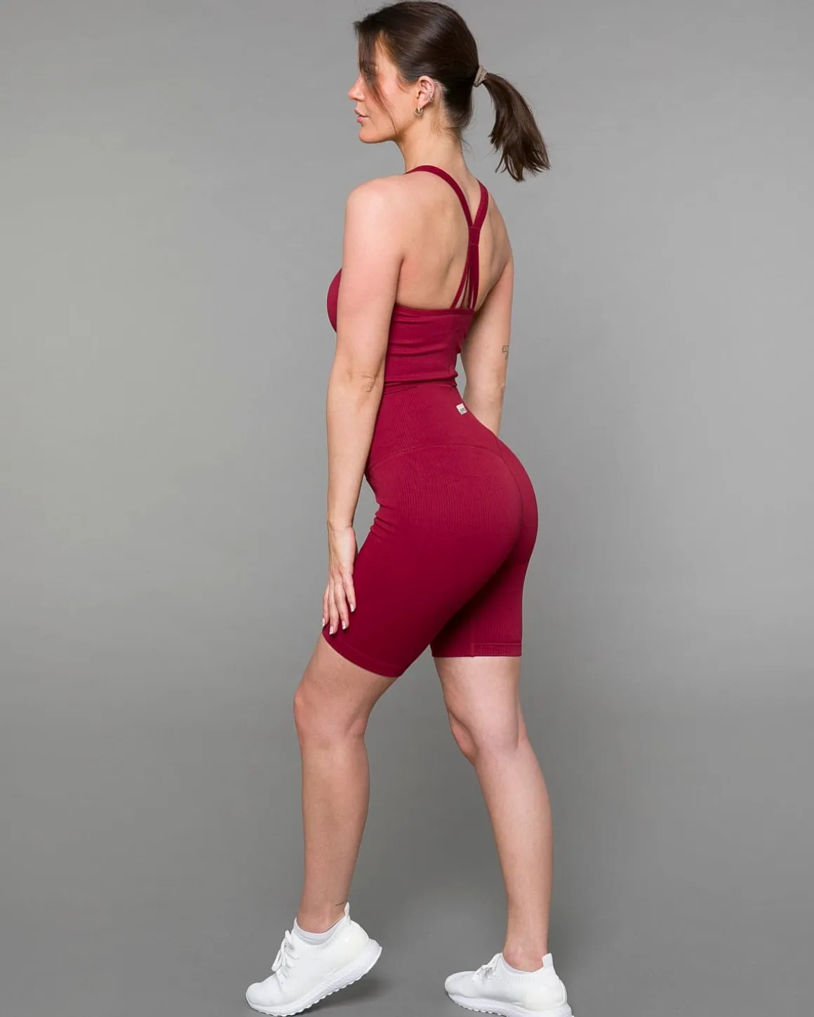 Perfect Rib Croptop Wine