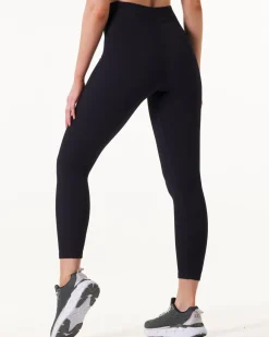 Perfect Rib LS Frill + Perfect Rib Tights Black SET