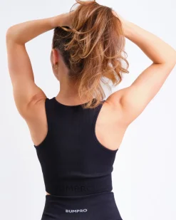 Perfect Rib Racer Tank Black