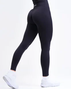 Perfect Rib Racer Tank + Contour Seamless Tights Black SETT