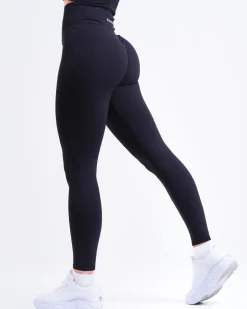 Perfect Rib Racer Tank + Contour Seamless Tights Black SET