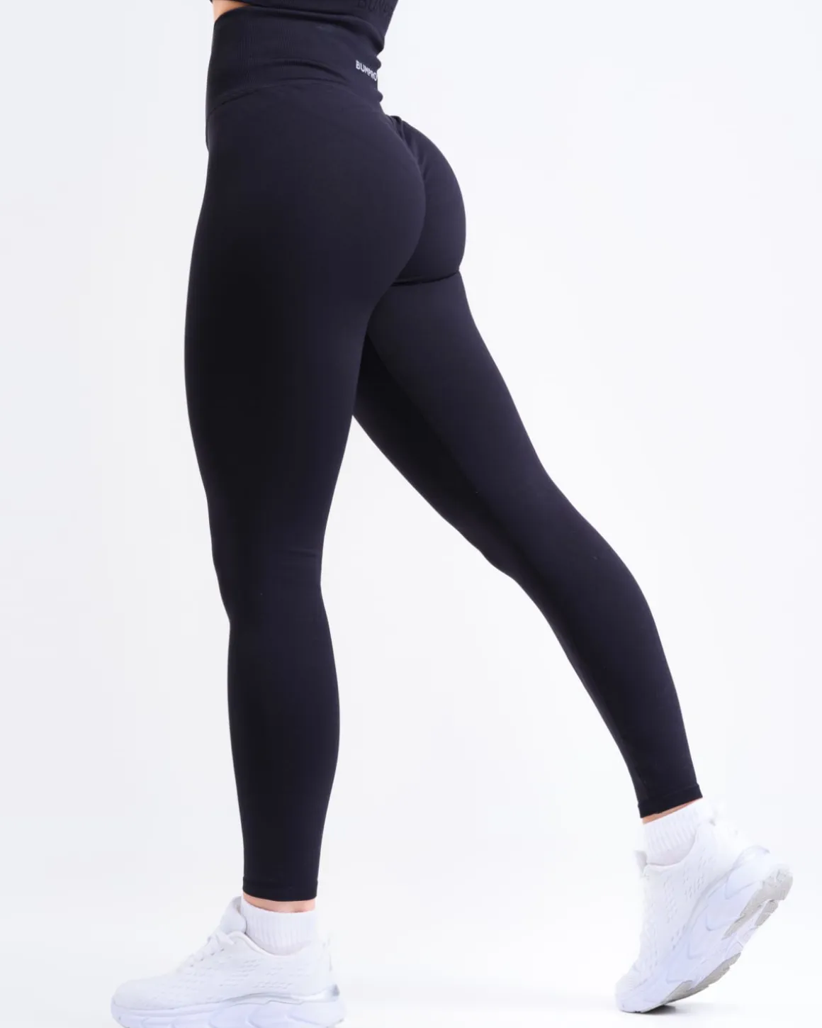 Perfect Rib Racer Tank + Contour Seamless Tights Black SET