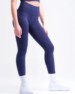 Perfect Rib Racer Tank + Contour Seamless Tights Blue SET