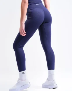 Perfect Rib Racer Tank + Contour Seamless Tights Blue SET