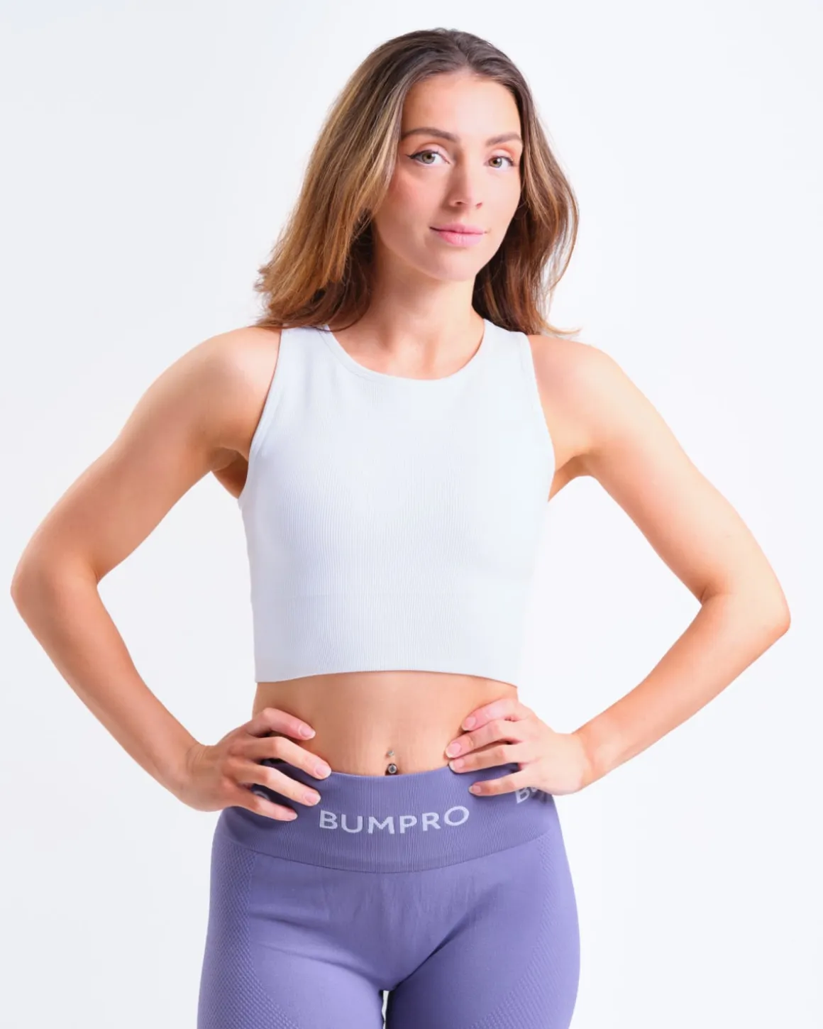 Perfect Rib Racer Tank White