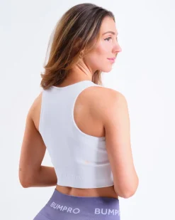 Perfect Rib Racer Tank White + Beam Logo Tights Lilac SETT