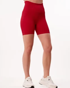 Perfect Rib Scrunchie Shorts 5″ Red Salsa