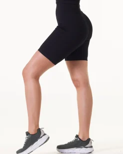 Perfect Rib Scrunchie Shorts 7″ Black