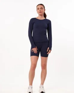 Perfect Rib Scrunchie Shorts 5″ Blue Navy