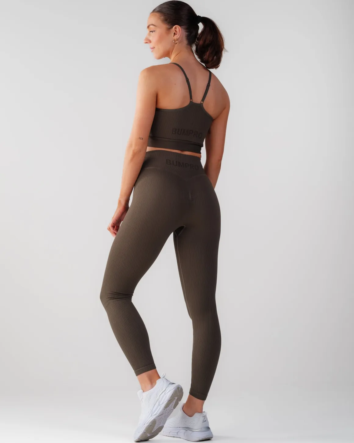 Perfect Rib Scrunchie Tights Military Green
