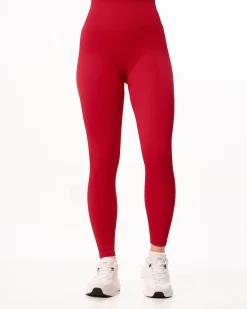Perfect Rib Scrunchie Tights Red Salsa