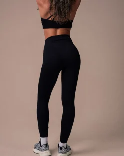 Perfect Rib Scrunchie Tights Black