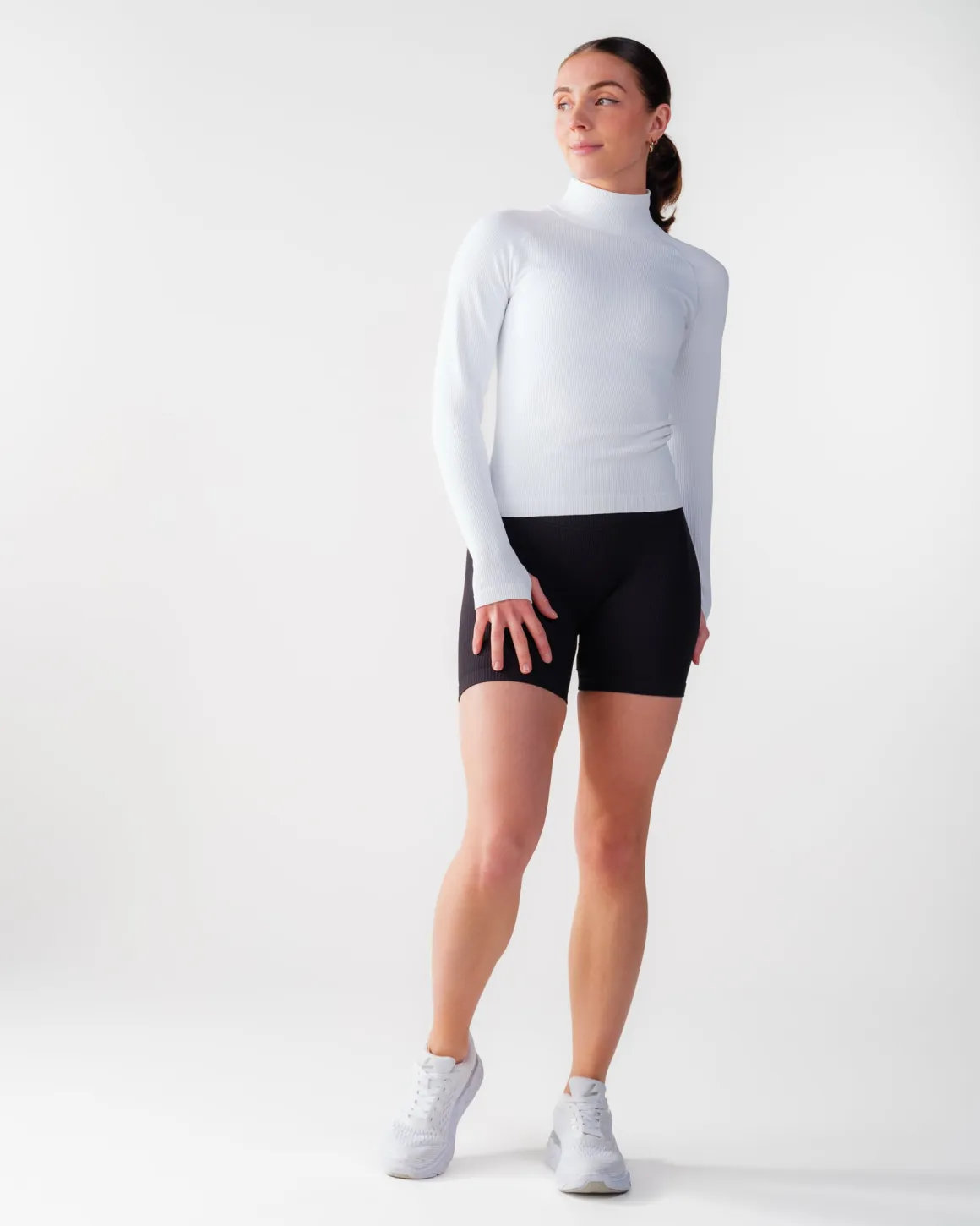 Perfect Rib Shorts 5″ Black