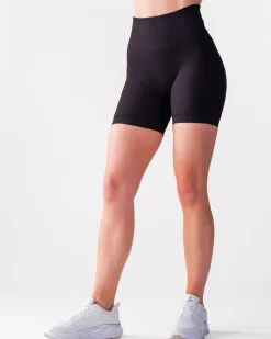 Perfect Rib Shorts 5″ Black