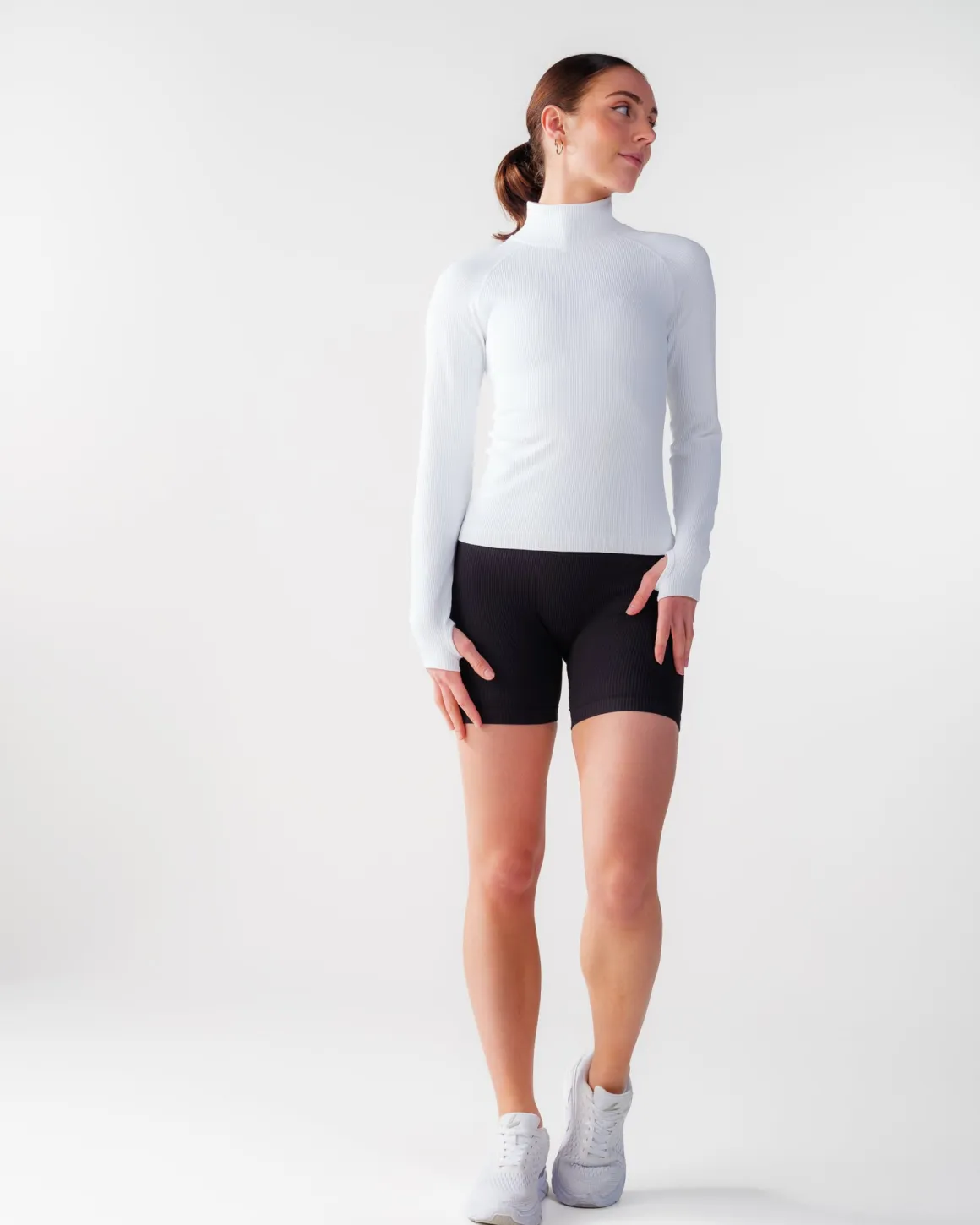 Perfect Rib Shorts 5″ Black