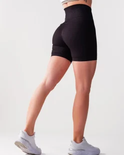 Perfect Rib Shorts 5″ Black