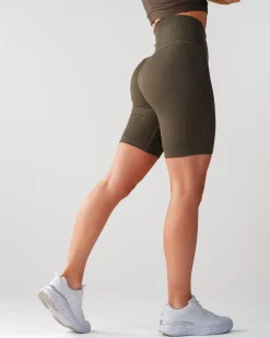 Perfect Rib Shorts 7″ Military Green
