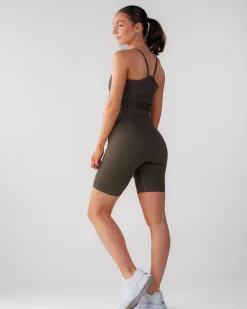 Perfect Rib Shorts 7″ Military Green