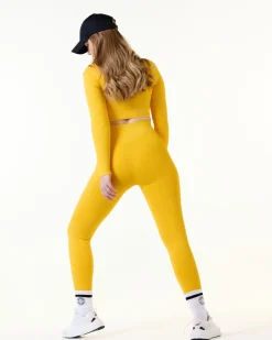 Perfect Rib Sundazed Tights Mango