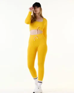 Perfect Rib Sundazed Tights Mango