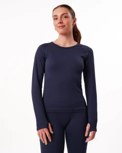 Perfect Rib Sweatshirt Blue Navy