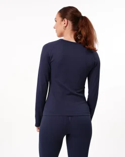 Perfect Rib Sweatshirt Blue Navy