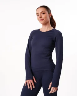 Perfect Rib Sweatshirt Blue Navy