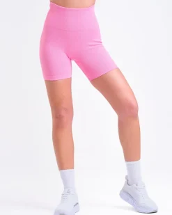 Perfect Rib Sweatshirt + Perfect Rib Shorts Pink Bubblegum SET