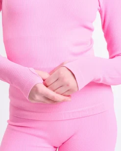 Perfect Rib Sweatshirt Pink Bubblegum