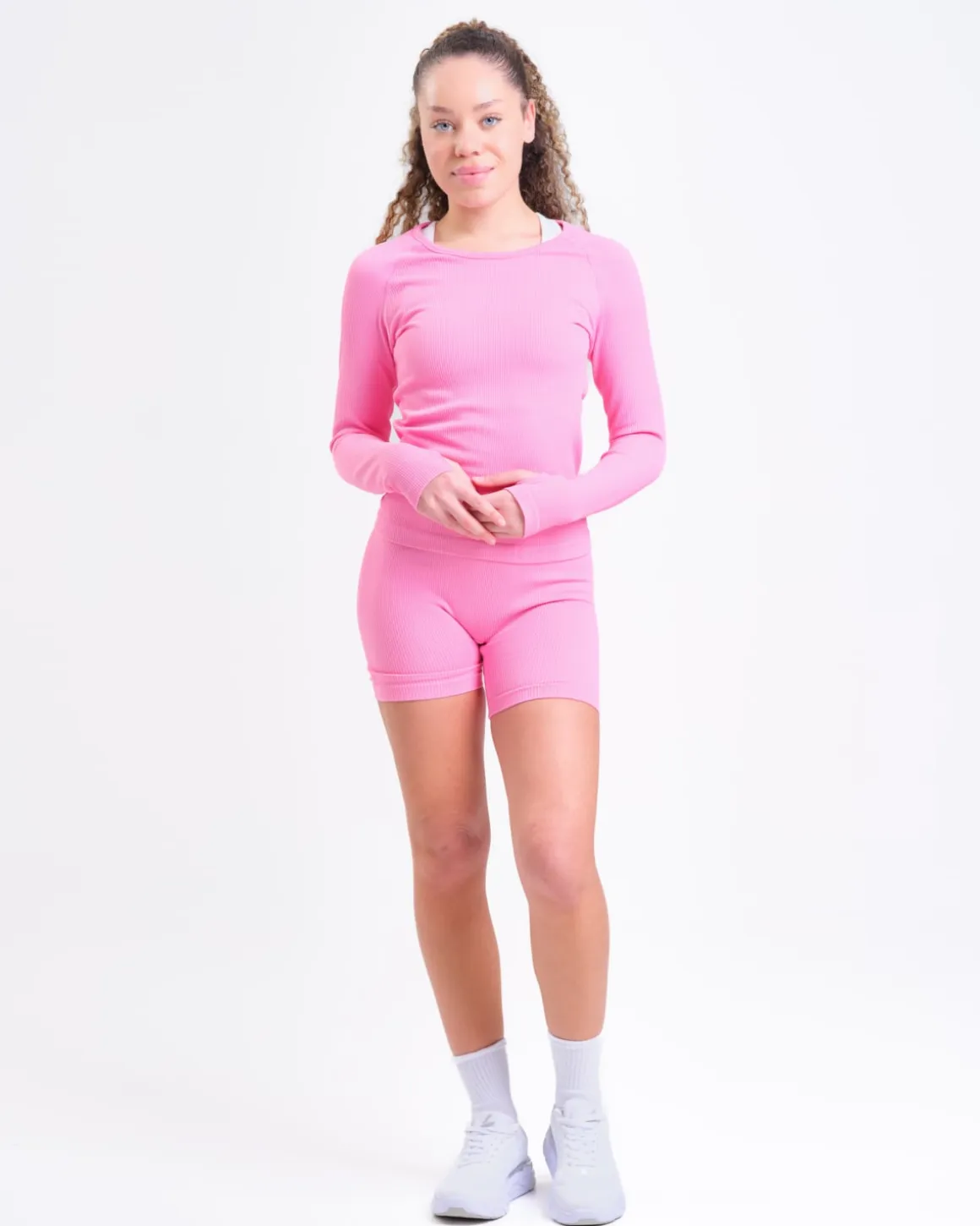 Perfect Rib Sweatshirt Pink Bubblegum