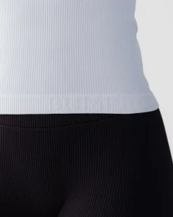 Perfect Rib Sweatshirt Turtleneck White
