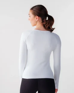 Perfect Rib Sweatshirt White