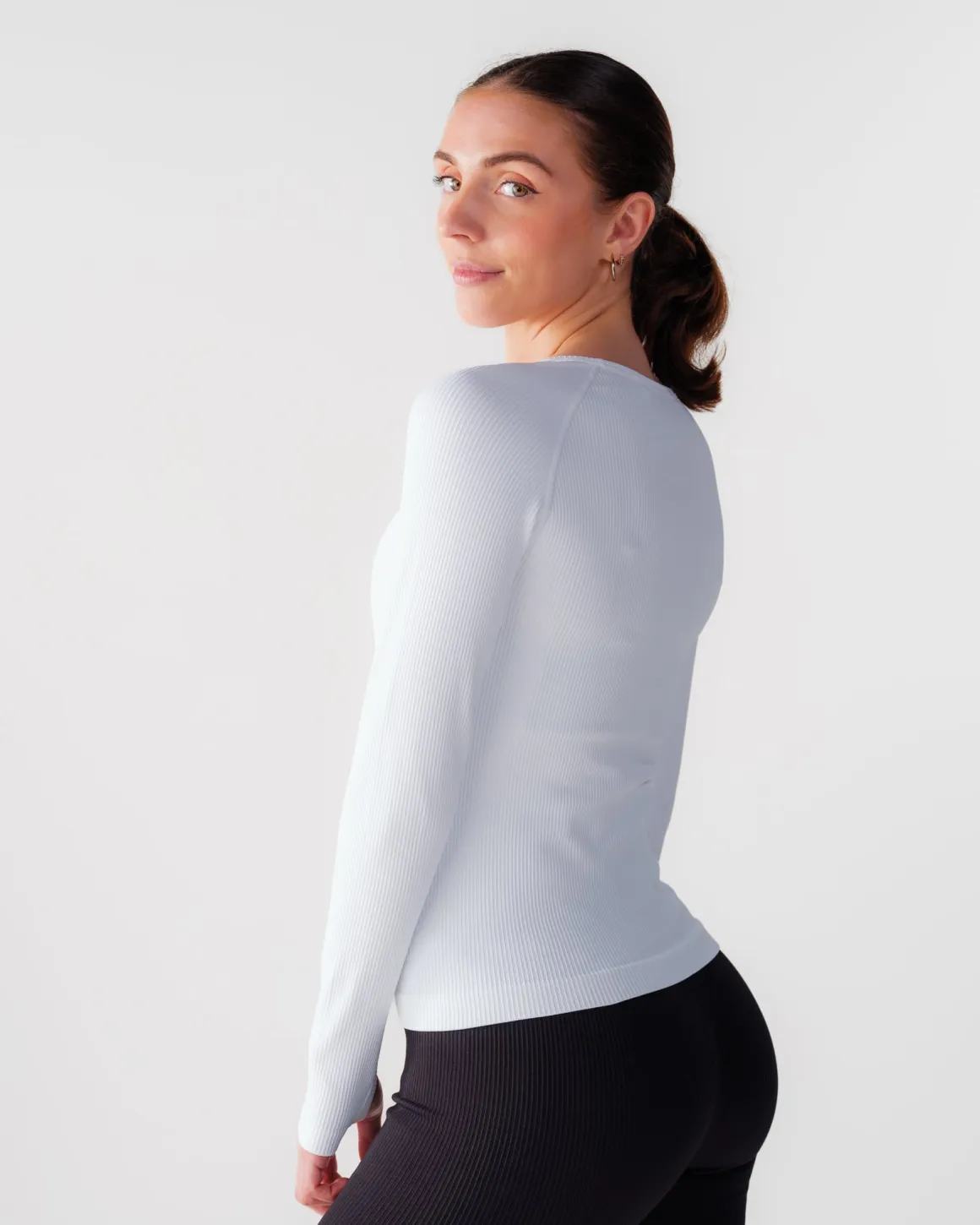 Perfect Rib Sweatshirt White
