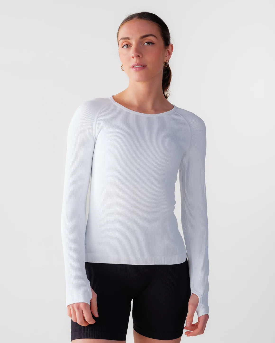 Perfect Rib Sweatshirt White