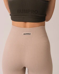 Perfect Rib Tights Beige