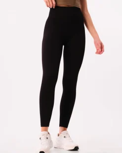 Perfect Wide Rib Scrunch Tights Black 2-PACK