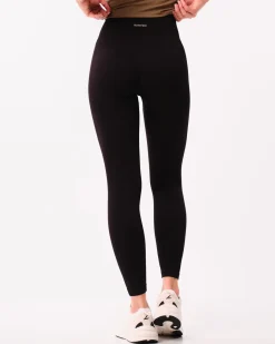 Perfect Wide Rib Scrunch Tights Black 2-PACK
