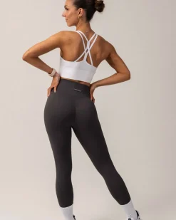 Perfect Wide Rib Scrunch Tights Grey Thunder
