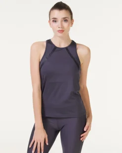 Perform Tank Top Grey Ebony