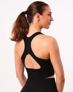 Phase Seamless Bra Black Melange