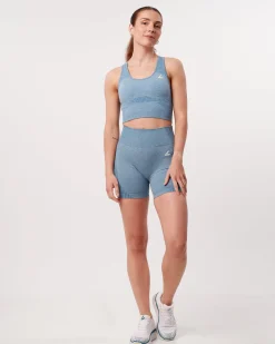 Phase Seamless Shorts Blue Breeze Melange