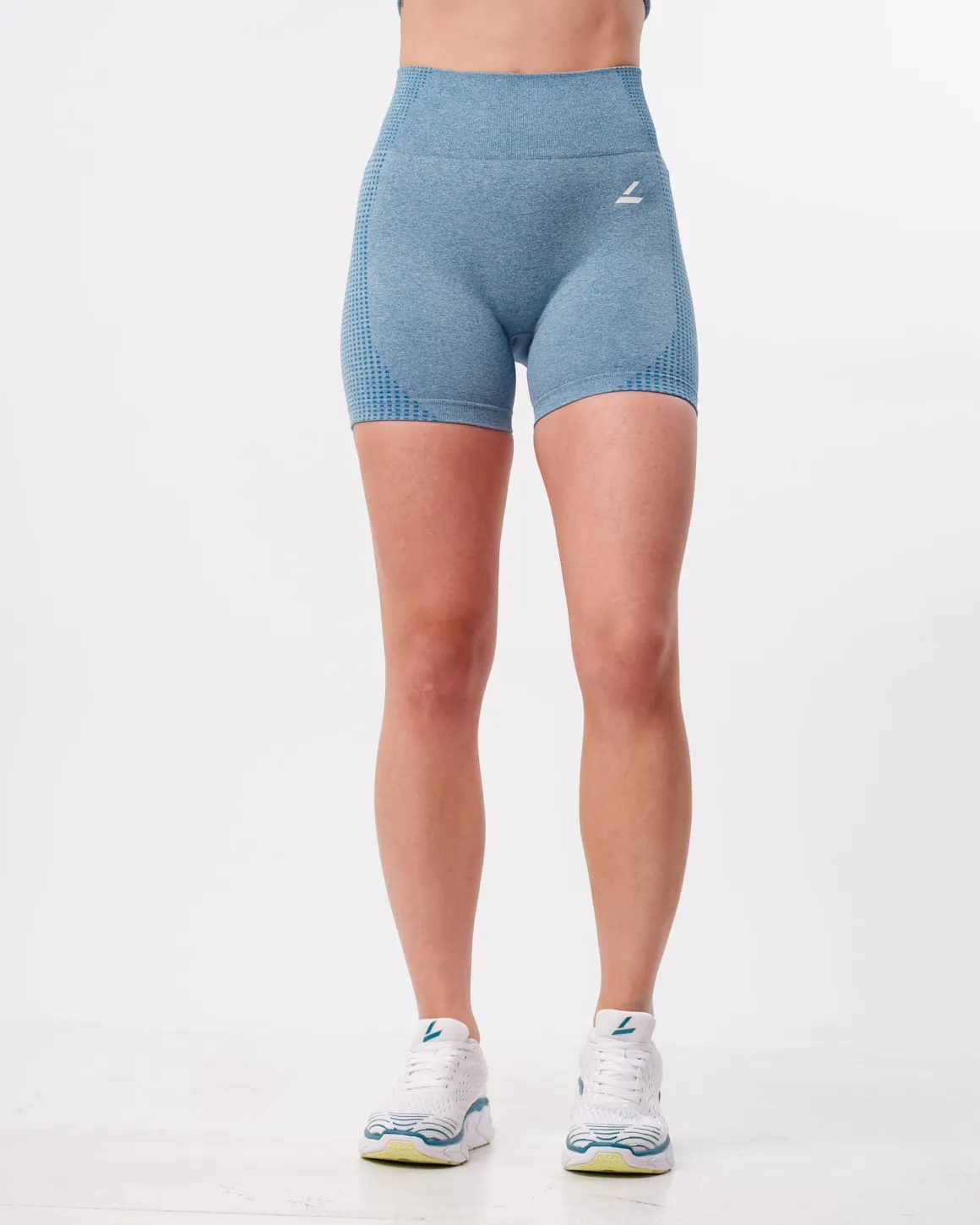 Phase Seamless Shorts Blue Breeze Melange